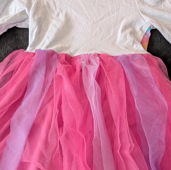 My Little Pony Friendship Is Magic Tulle Glitter Girls Dress Rainbow Princess - Picture 12 of 13